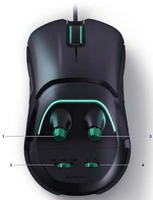Nacon GM500ES - Instellingselementen - 2
