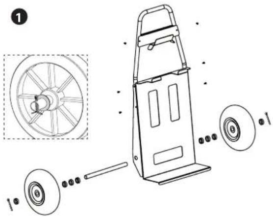 GYS Startpack PRO 12.24 CI - TROLLEY ASSEMBLY (STARTPACK PRO 12.24 CI) - 1