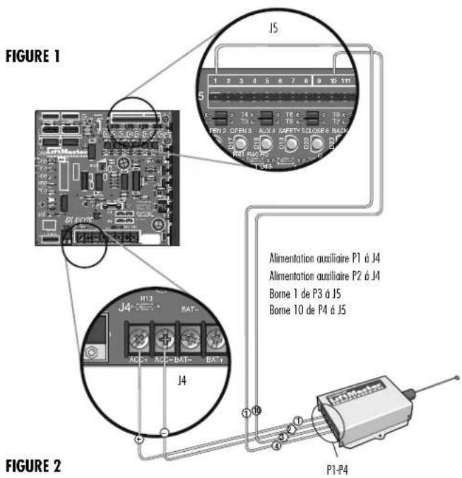 LIFT-MASTER MADCBB - POUR EFFACER TOUS LES CODES DE CONTRÔLE À DISTANCE - 1