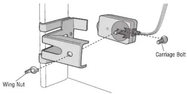 LIFT-MASTER LJ8900W - MOUNTING THE SAFETY REVERSING SENSORS - 1