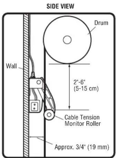 LIFT-MASTER LJ8900W - Attach the Cable Tension Monitor (Required) - 4