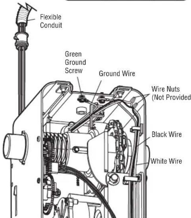 LIFT-MASTER LJ8900W - OPTION B: PERMANENT WIRING CONNECTION - 2