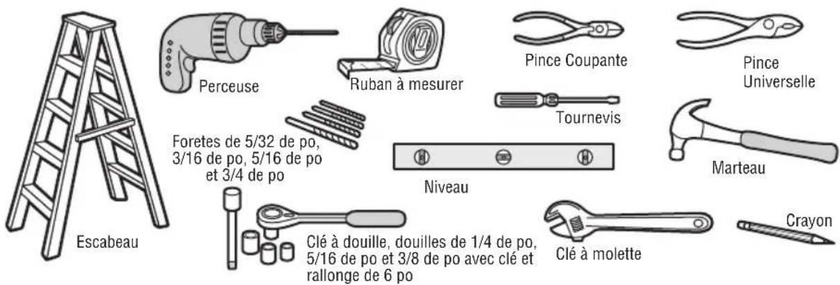 LIFT-MASTER LJ8900W - Outils nécessaires - 1