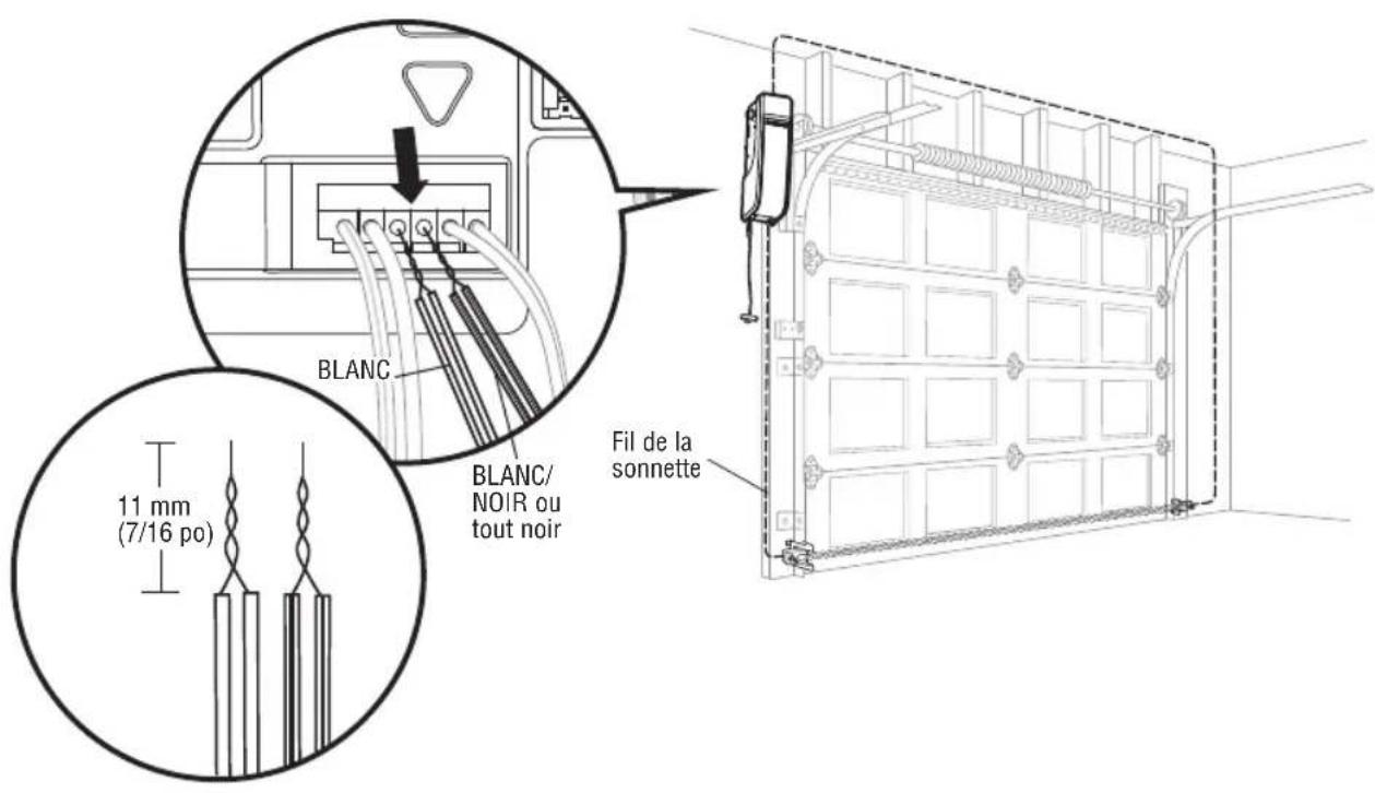 LIFT-MASTER LJ8900W - CABLEZ LES CAPTEURS D'INVERSION DE SECURITE - 1