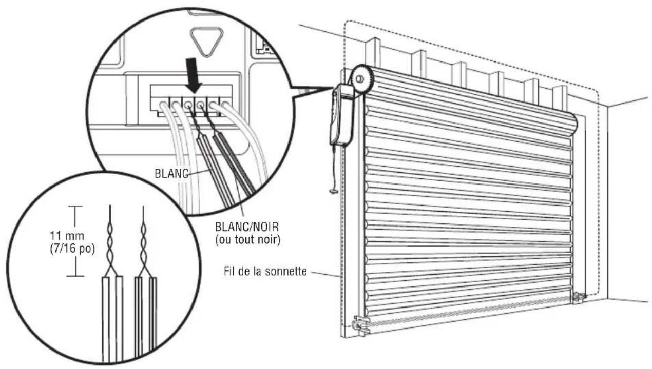 LIFT-MASTER LJ8950W - CÂBLEZ LES CAPTEURS D'INVERSION DE SÉCURITÉ - 1