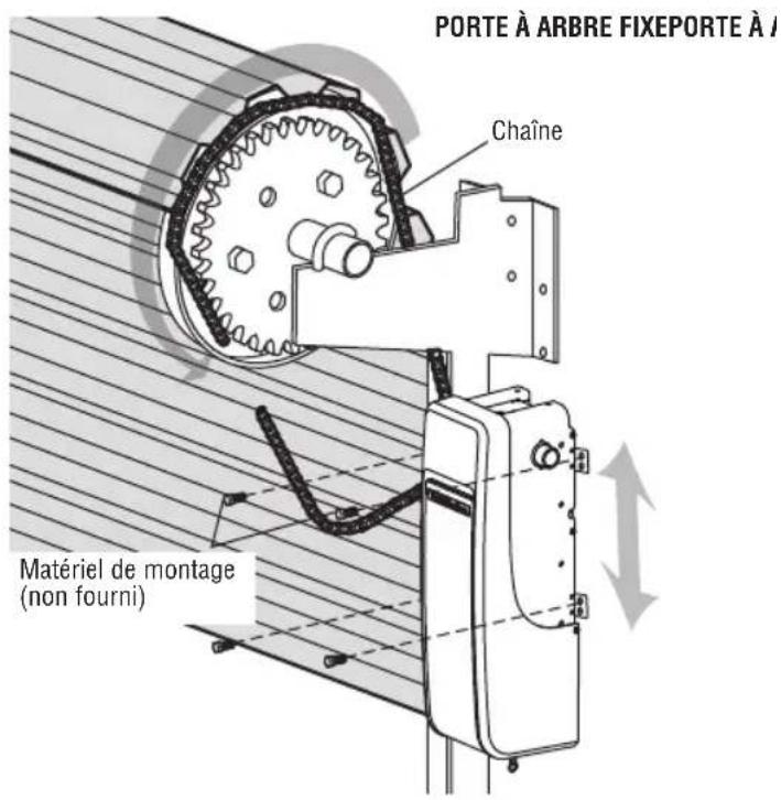 LIFT-MASTER LJ8950W - MONTEZ L'OPÉRATEUR DE PORTE ET FIXEZ LA CHAÎNE - 2