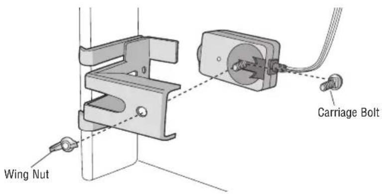 LIFT-MASTER LJ8950W - MOUNTING THE SAFETY REVERSING SENSORS - 1
