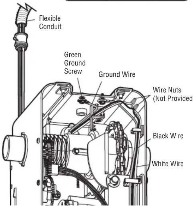 LIFT-MASTER LJ8950W - OPTION B: PERMANENT WIRING CONNECTION - 2