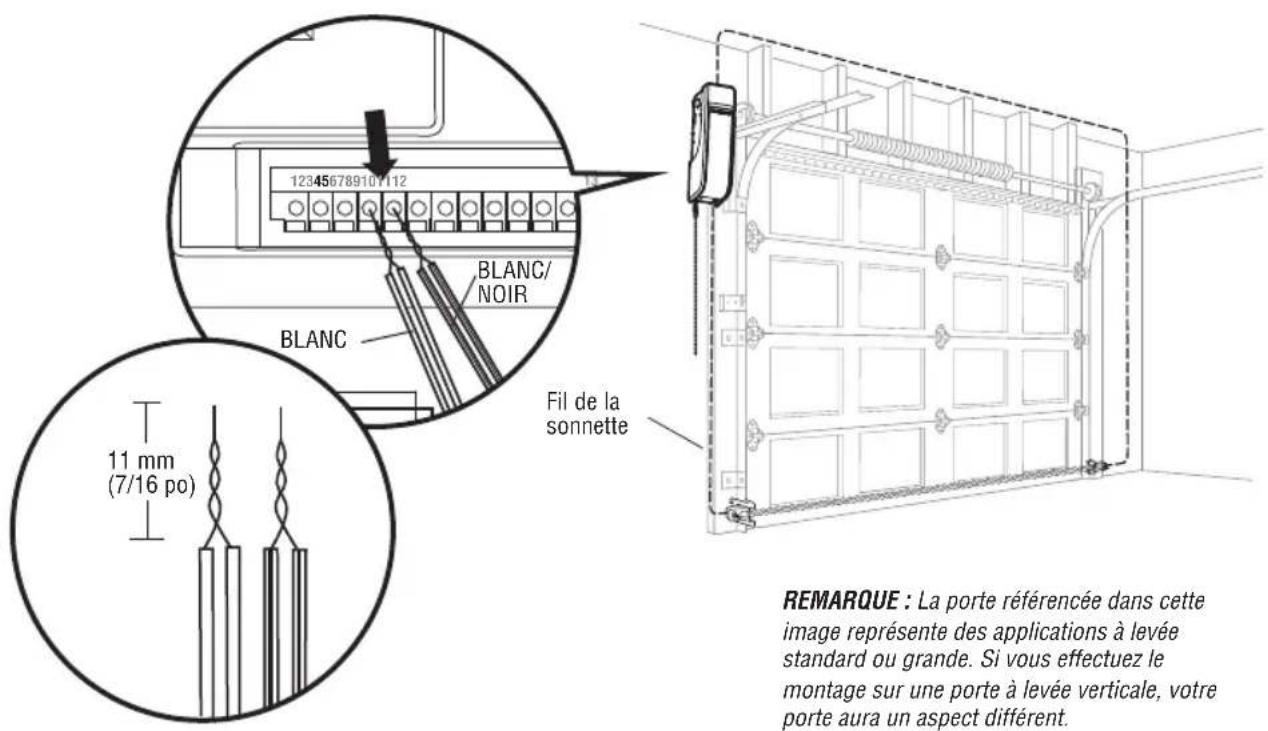 LIFT-MASTER DDO8900W - CÂBLEZ LES CAPTEURS D'INVERSION DE SÉCURITÉ - 1