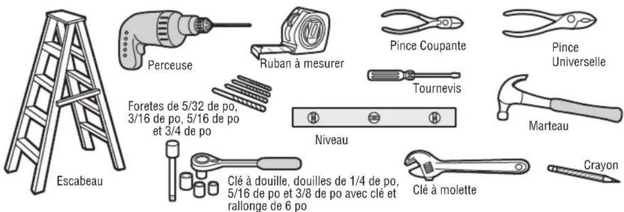 LIFT-MASTER DDO8900W - Outils nécessaires - 1