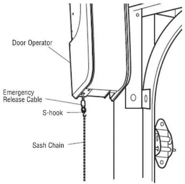 LIFT-MASTER DDO8900W - Attach the Emergency Release - 1
