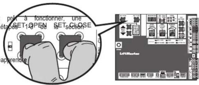 LIFT-MASTER IHSL24UL - Après tout ajustement des limites : - 1