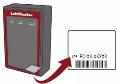 LIFT-MASTER CAP2D - N.° de panel de control para el controlador - 1