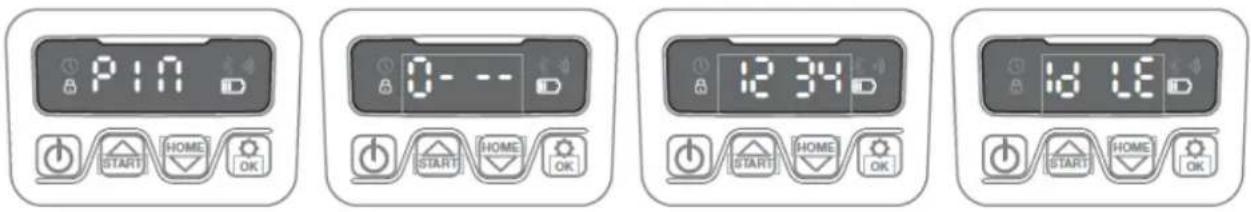 Texas RMX800 - Impostazione del codice PIN - 1