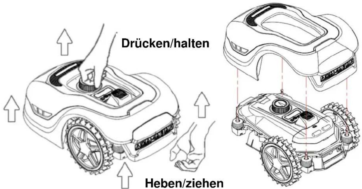 Texas RMX800 - Entfernen der Abdeckung - 1