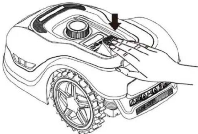Texas RMX500 - Stopping the robot lawn mower - 1