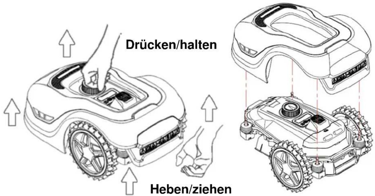 Texas RMX500 - Entfern der Abdeckung - 1