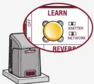 LIFT-MASTER CAPXM - Press LEARN button on gate operator - 1