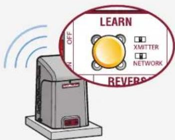 LIFT-MASTER CAPXM - Press LEARN button on gate operator again - 1