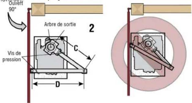 LIFT-MASTER RSW12UL - Étape 4 Réglage de la longueur du bras de l'actionneur - 2