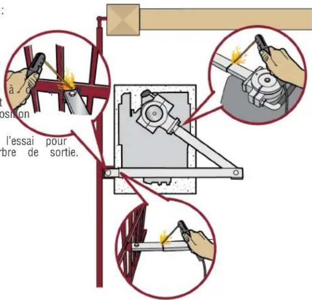 LIFT-MASTER RSW12UL - Étape 5 Fixation du bras de l'actionneur - 1