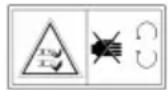 SOLO T1595.6 HDA - Symbols on the appliance - 5