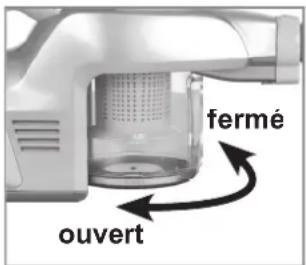 Cleanmaxx 09218 - Retirer et insérer le compartiment à poussière - 1