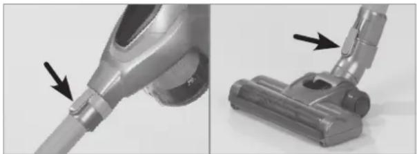 Cleanmaxx 09218 - Fixer et retirer la brosse turbo et le tube de rallonge - 2