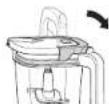 NINJA Foodi Power Nutri 3in1 CB350EU - UTILISATION DE LA CARAFE ET DU JEU DE LAMES À PÉTRIR - 4