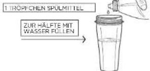 NINJA Foodi Power Nutri 3in1 CB350EU - ENTFERNEN FESTHAFTENDER ZUTATEN - 3