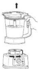 NINJA Foodi Power Nutri 3in1 CB350EU - USO DELLA CARAFFA E DEL GRUPPO LAME PER IMPASTARE - 6