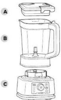 NINJA Foodi Power Nutri 3in1 CB350EU - BESTANDTEILE - 1