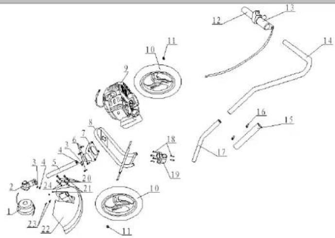 Zipper ZIMOS125 - Explosionszeichnung / Exploded View / Despiece/Vue éclatee / Vykres dlû/ Razstavljena risba Rastavljeni nacrt - 1