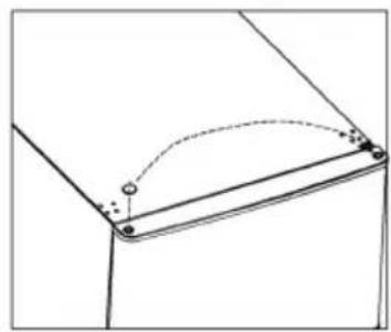 Exquisit GS232NF040EW - Inversion des charnières de la porte - 4