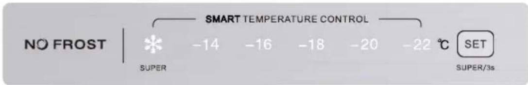 Exquisit GS232NF040EW - Réglage de la température et du mode - 1