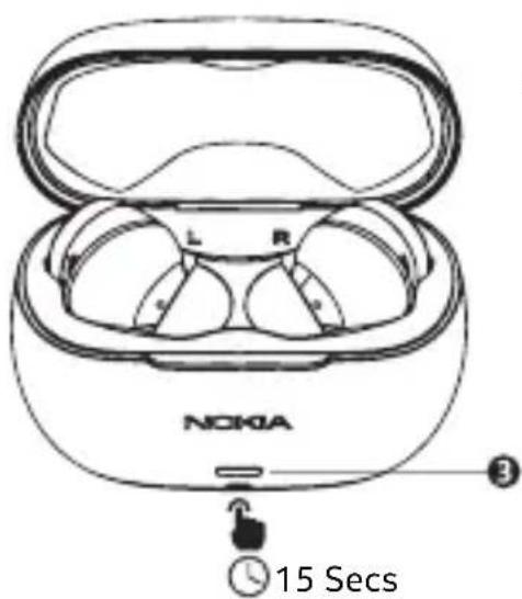 NOKIA Clarity Earbuds Pro TWS841W - Pair and connect with Bluetooth - 5