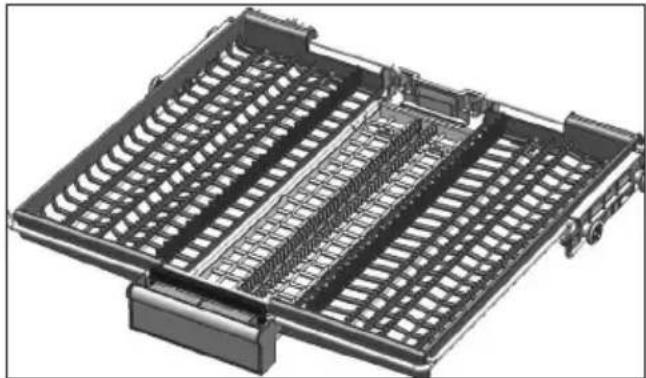 GRUNDIG GNFP4621XB - Panier à couverts supérieur - 1