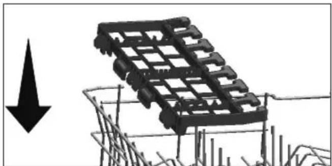 GRUNDIG GNFP4621XB - Grille de service multifonction du panier supérieur - 3
