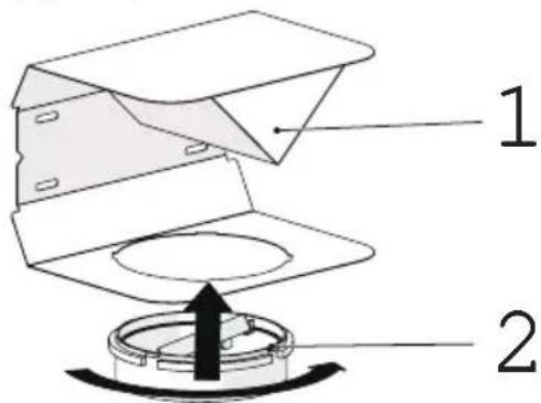 GRUNDIG GDSP2470BSCH - Installation of air baffle - 3