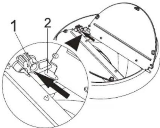 GRUNDIG GDSP2470BSCH - Instalarea deflectorului de aer - 2