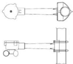 LA CROSSE TECHNOLOGY WS9046U - FIXATION A L'AIDE D'ATTACHES EN NYLON - 1