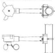 LA CROSSE TECHNOLOGY WS9046U - MOUNTING WITH THE U-SHAPED BOLT - 1