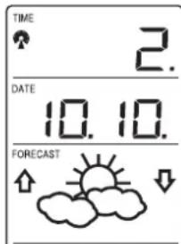 LA CROSSE TECHNOLOGY WS7159U - SETTING THE FORECAST SENSITIVITY - 1