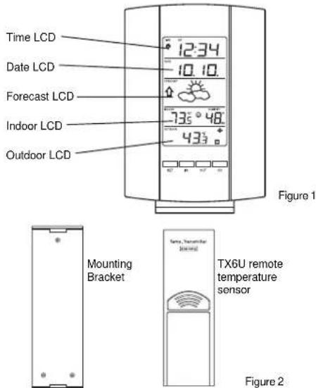 LA CROSSE TECHNOLOGY WS7159U - INVENTORY OF CONTENTS - 1