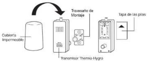 LA CROSSE TECHNOLOGY WS9032U - Instalación de la Pilas - 1
