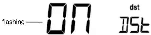 LA CROSSE TECHNOLOGY WS9037UIT - DAYLIGHT SAVING TIME ON/OFF SETTING - 1