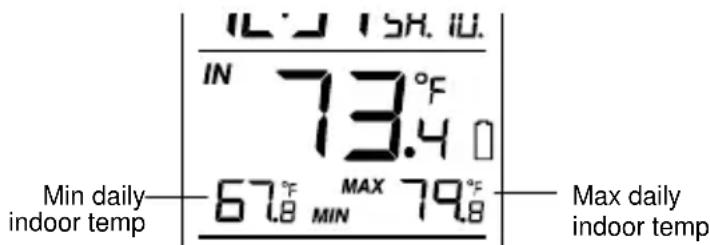 LA CROSSE TECHNOLOGY WS9037UIT - DAILY INDOOR MIN AND MAX TEMPERATURE DISPLAY - 1