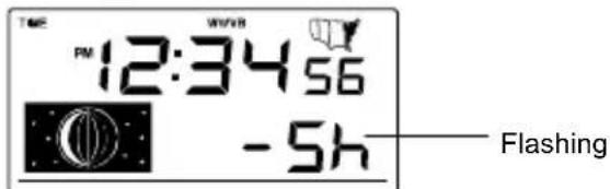 LA CROSSE TECHNOLOGY WS9037UIT - TIME ZONE SETTING: - 1