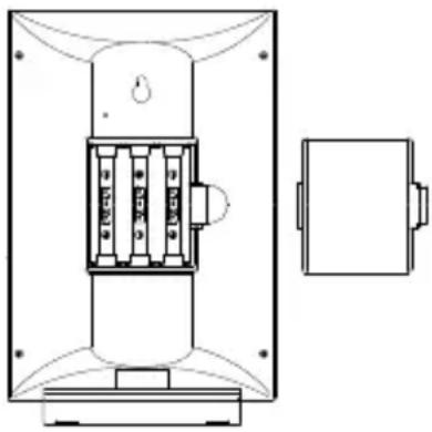 LA CROSSE TECHNOLOGY WS9037UIT - TO INSTALL AND REPLACE BATTERIES IN THE WEATHER STATION - 1