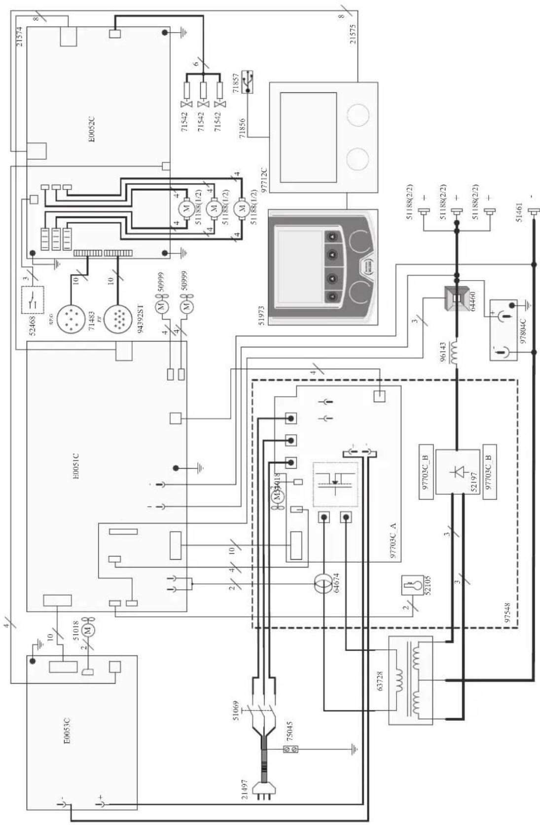 GYS Autopulse 320T1 - CIRCUIT DIAGRAM / SCHALTPLAN / DIAGRAMA ELECTRICO / 3JIEKTPUHECKAR CXEMA / ELEKTRISCHE SCHEMA / SCEMA ELETTRICO - 3